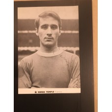 Signed picture of Derek Temple the Everton footballer. 